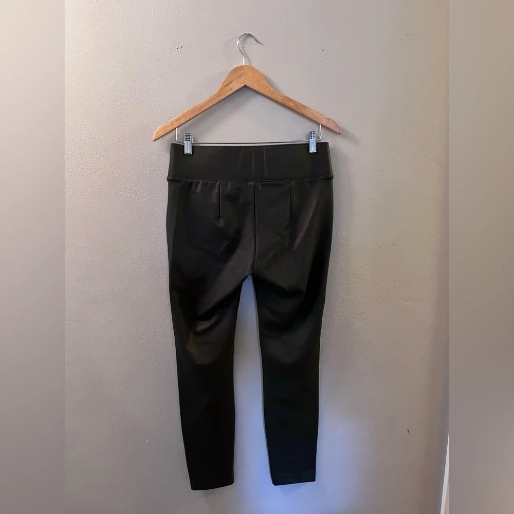 d.jeans Legging Black Faux Leather Women's Size 4 - Picture 2 of 3